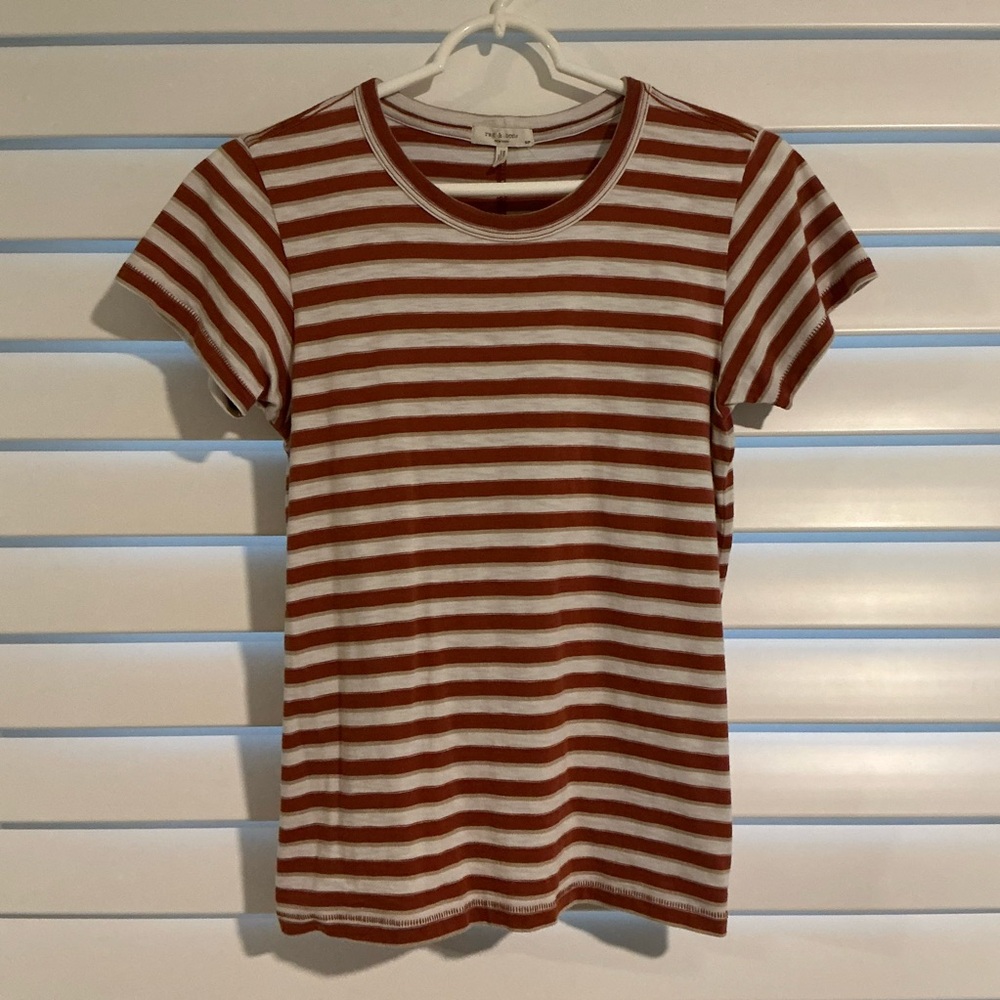 rag & bone Striped T-Shirt Top Medium